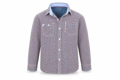 Next Girls Red Plaid  Basic Button-Up Size 8 Years