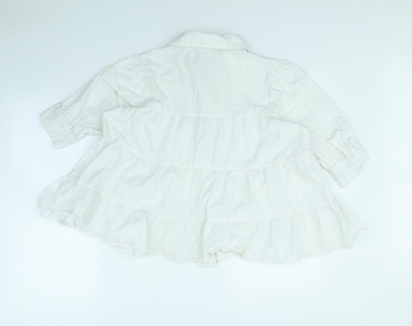 Womens UK Size 12 innocence White Basic Blouse