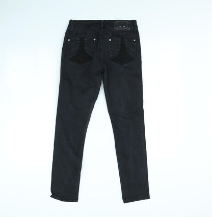 Womens UK Size 26 in MOTIVI Regular Fit Skinny Black Jeans