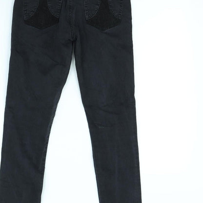Womens UK Size 26 in MOTIVI Regular Fit Skinny Black Jeans