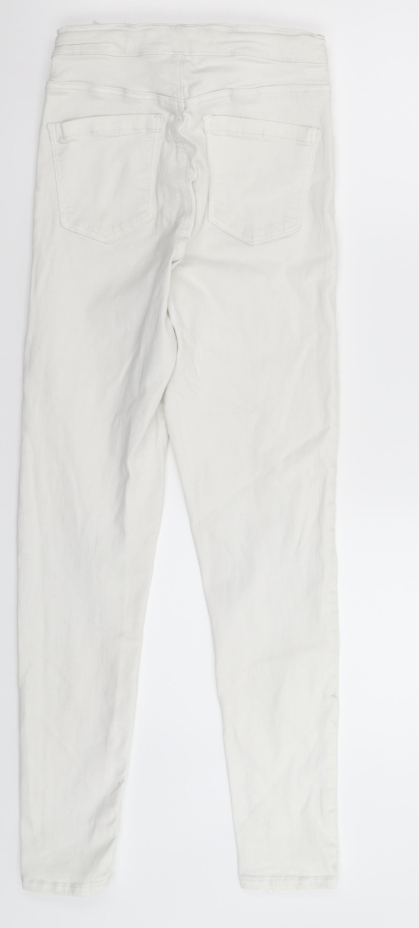 Topshop Womens White  Denim Jegging Jeans Size 28 in L27 in