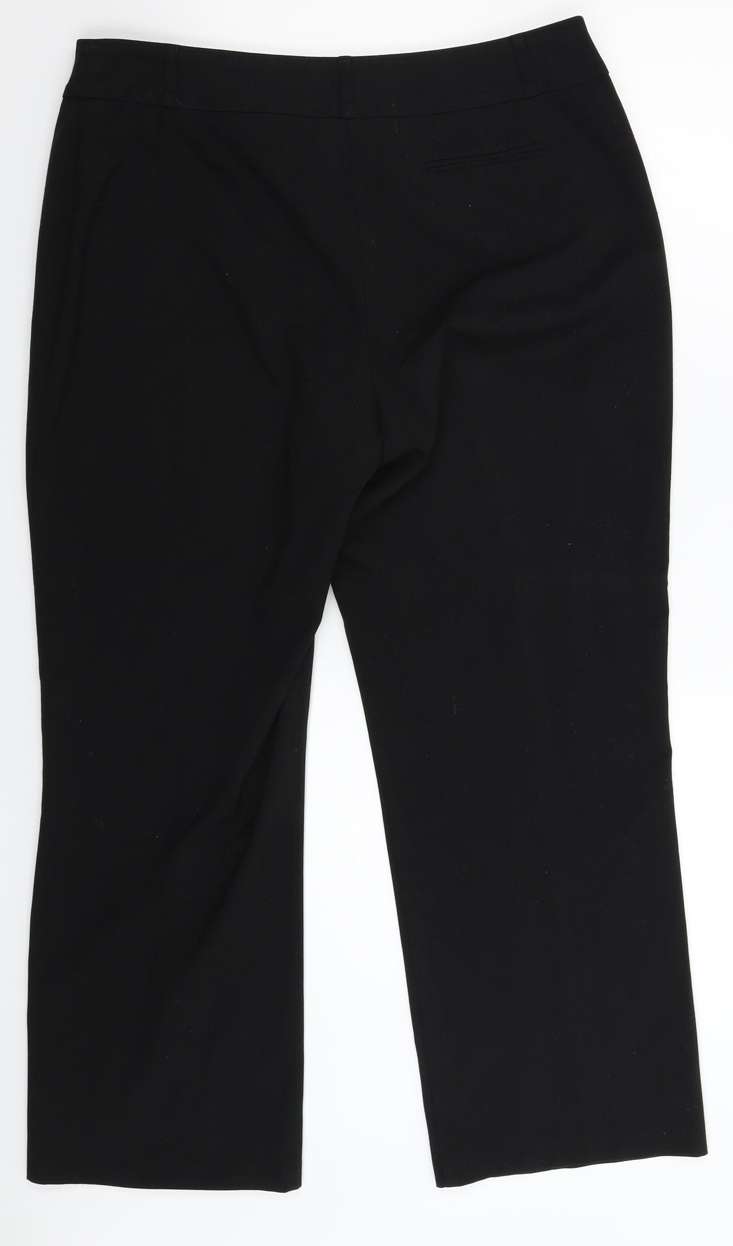 Womens UK Size 14 BHS Regular Fit  Black Trousers