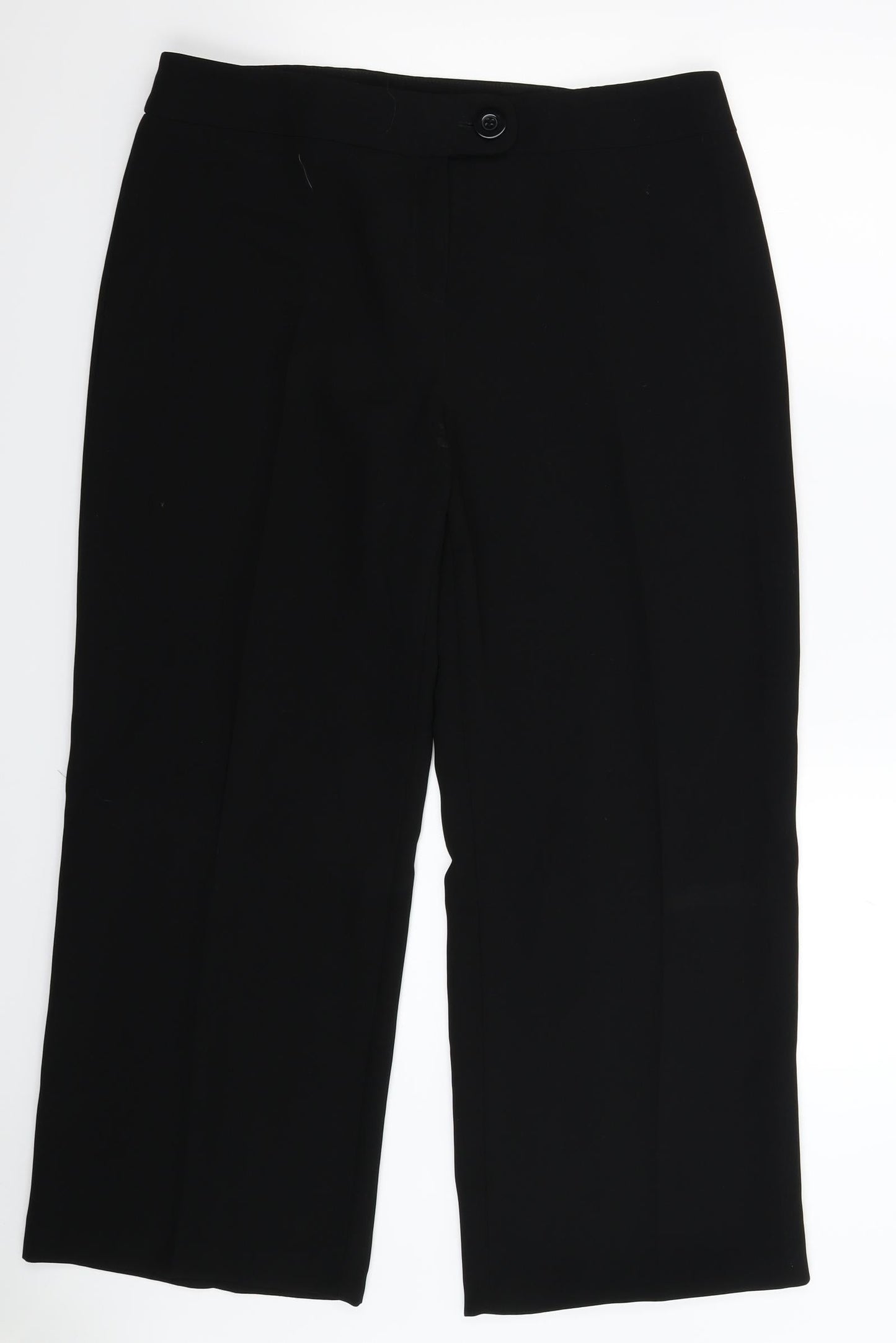 Womens UK Size 16 Marks and Spencer Regular Fit  Black Trousers