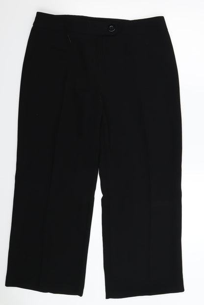Womens UK Size 16 Marks and Spencer Regular Fit  Black Trousers