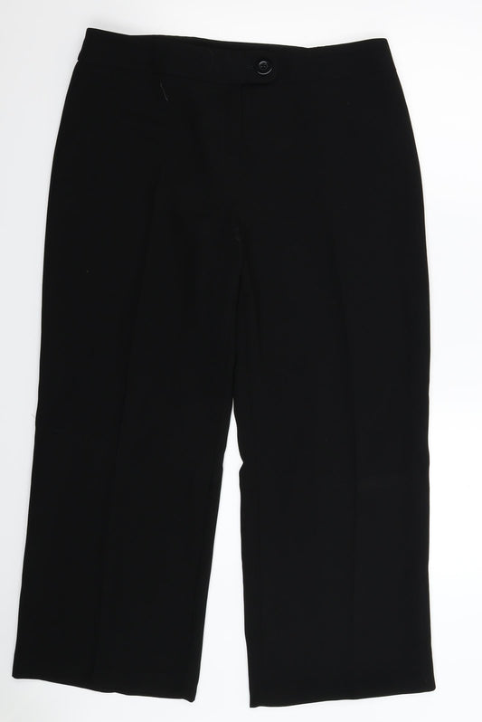 Womens UK Size 16 Marks and Spencer Regular Fit  Black Trousers