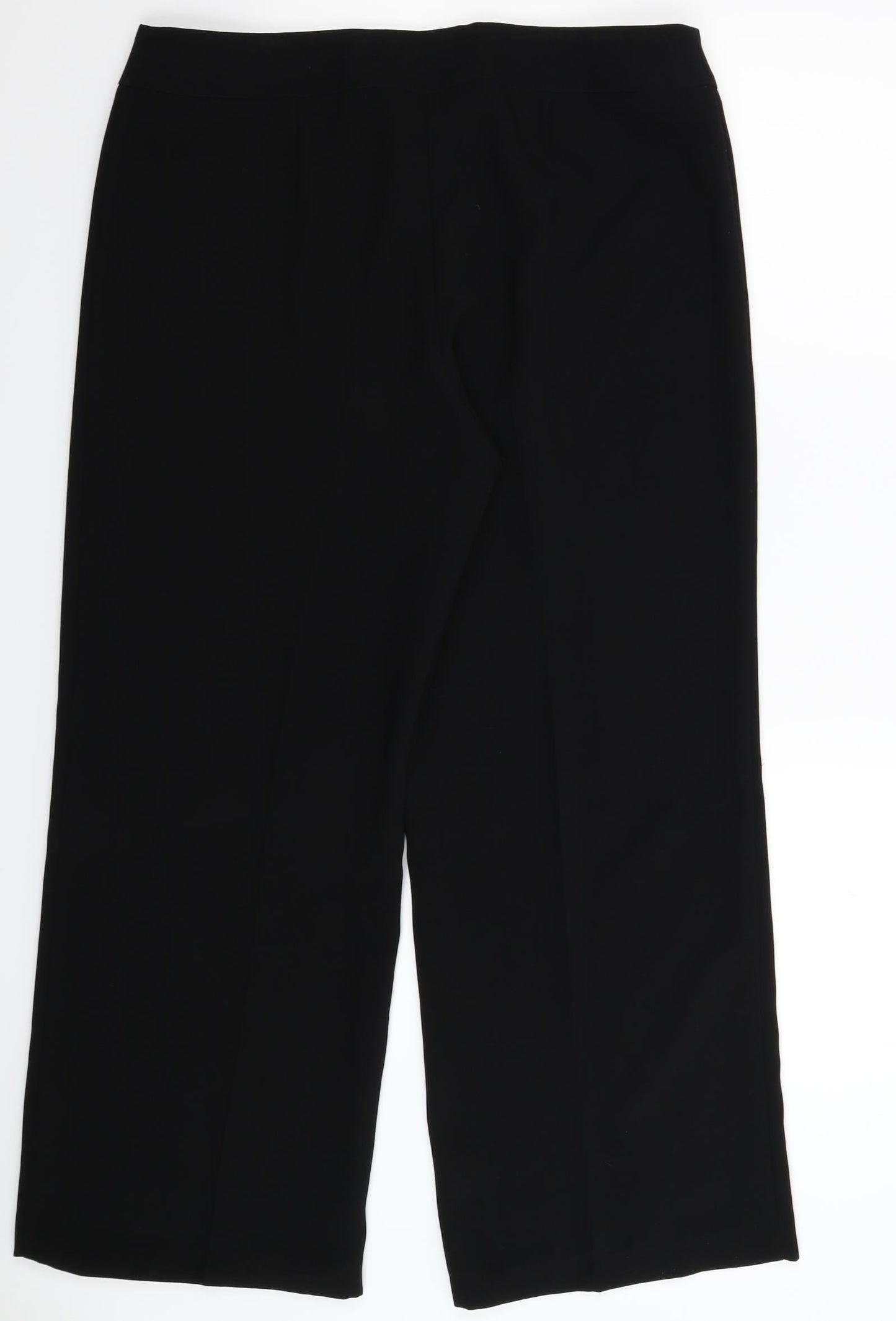 Womens UK Size 16 Marks and Spencer Regular Fit  Black Trousers