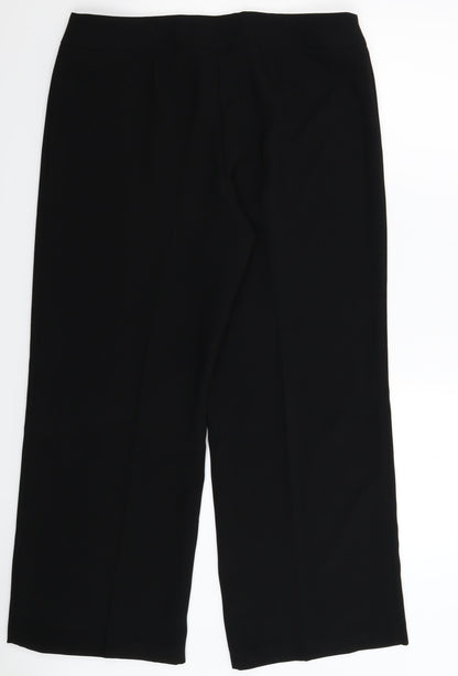 Womens UK Size 16 Marks and Spencer Regular Fit  Black Trousers
