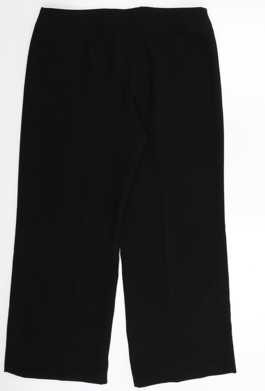 Womens UK Size 16 Marks and Spencer Regular Fit  Black Trousers