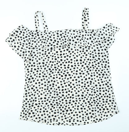 Womens UK Size 14 Studio White Basic Blouse