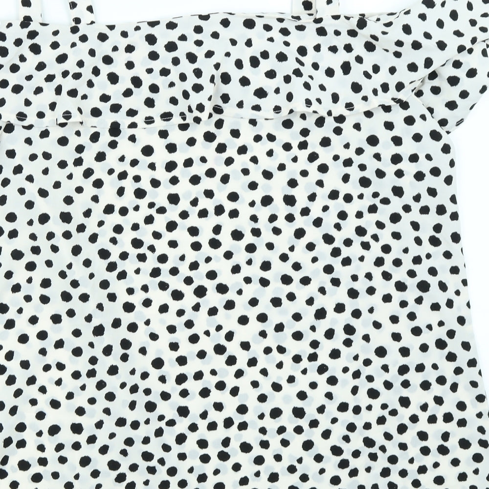 Womens UK Size 14 Studio White Basic Blouse
