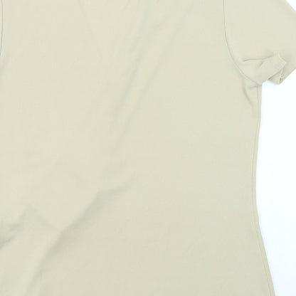 JF Womens Beige   Basic T-Shirt Size 10