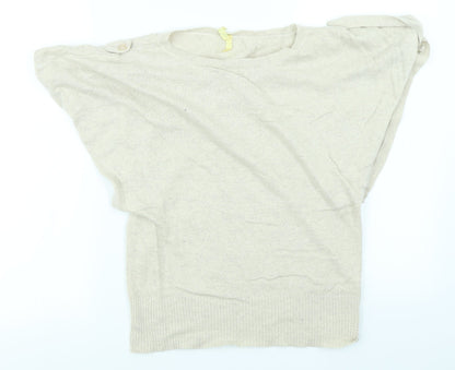 Miso Womens Beige   Pullover Jumper Size 8