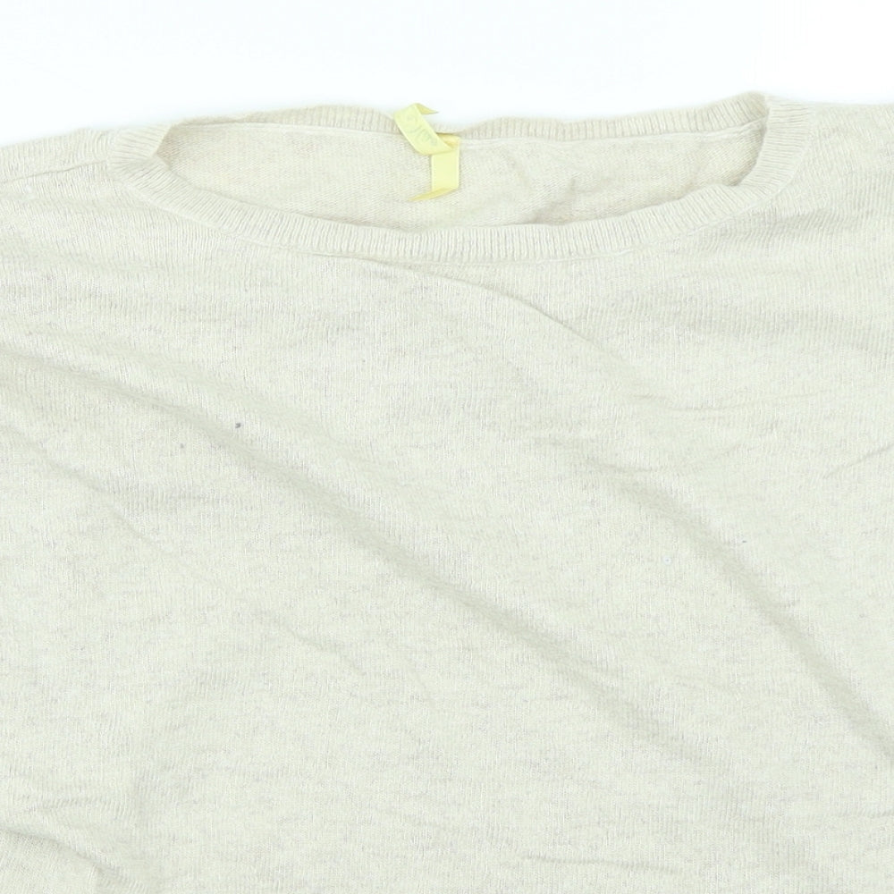 Miso Womens Beige   Pullover Jumper Size 8