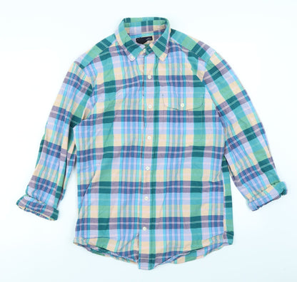 Womens UK Size S Gap Blue Basic Button-Up