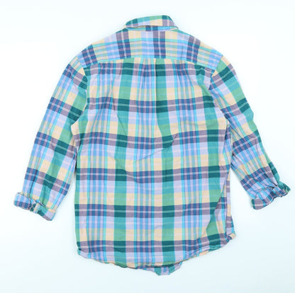 Womens UK Size S Gap Blue Basic Button-Up