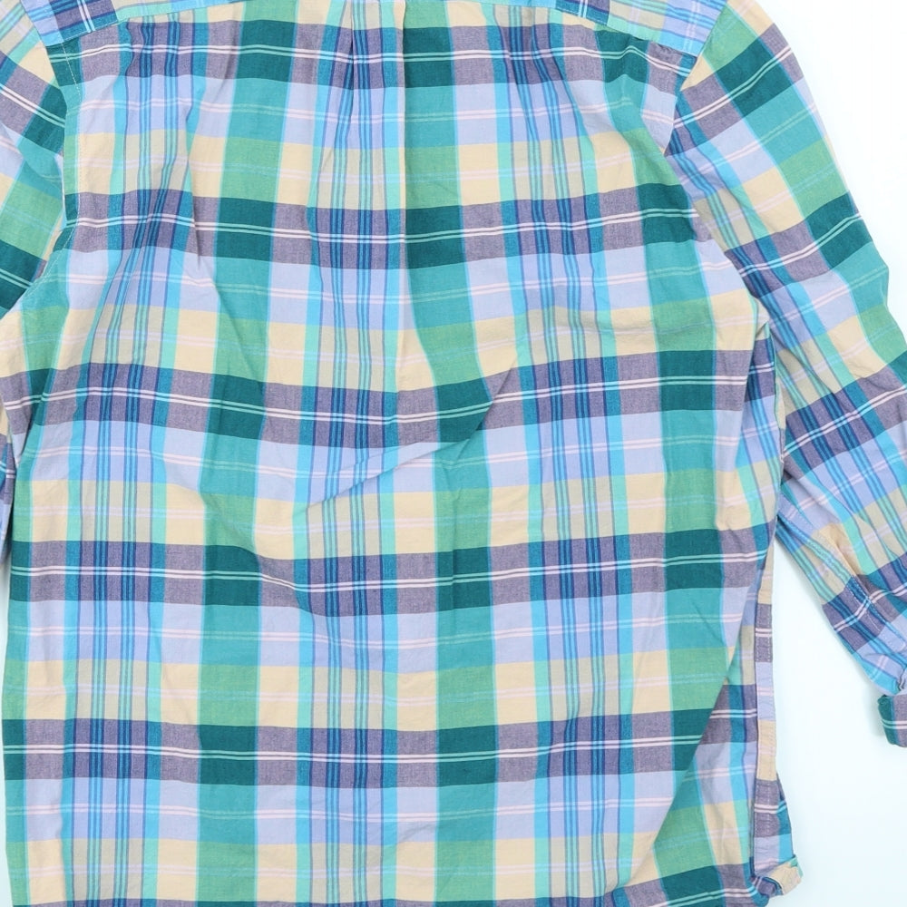 Womens UK Size S Gap Blue Basic Button-Up