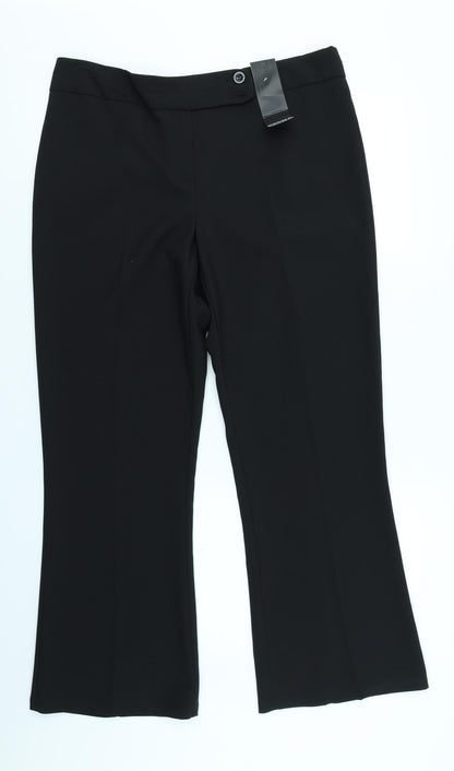 George Womens Black   Trousers  Size 14 L25 in