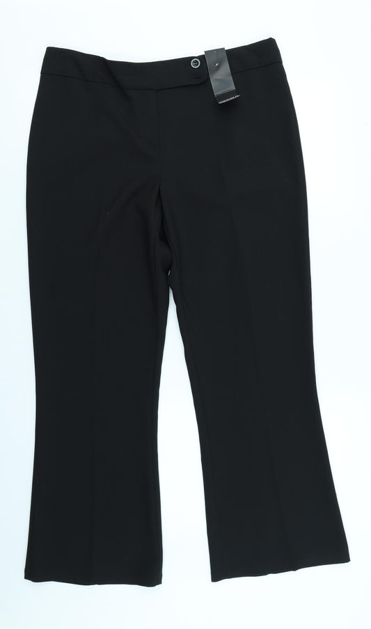 George Womens Black   Trousers  Size 14 L25 in