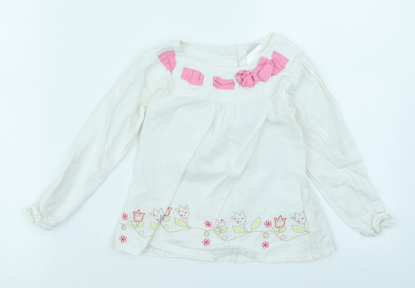 e-vie angel Girls White   Basic T-Shirt Size 2-3 Years