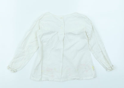 e-vie angel Girls White   Basic T-Shirt Size 2-3 Years