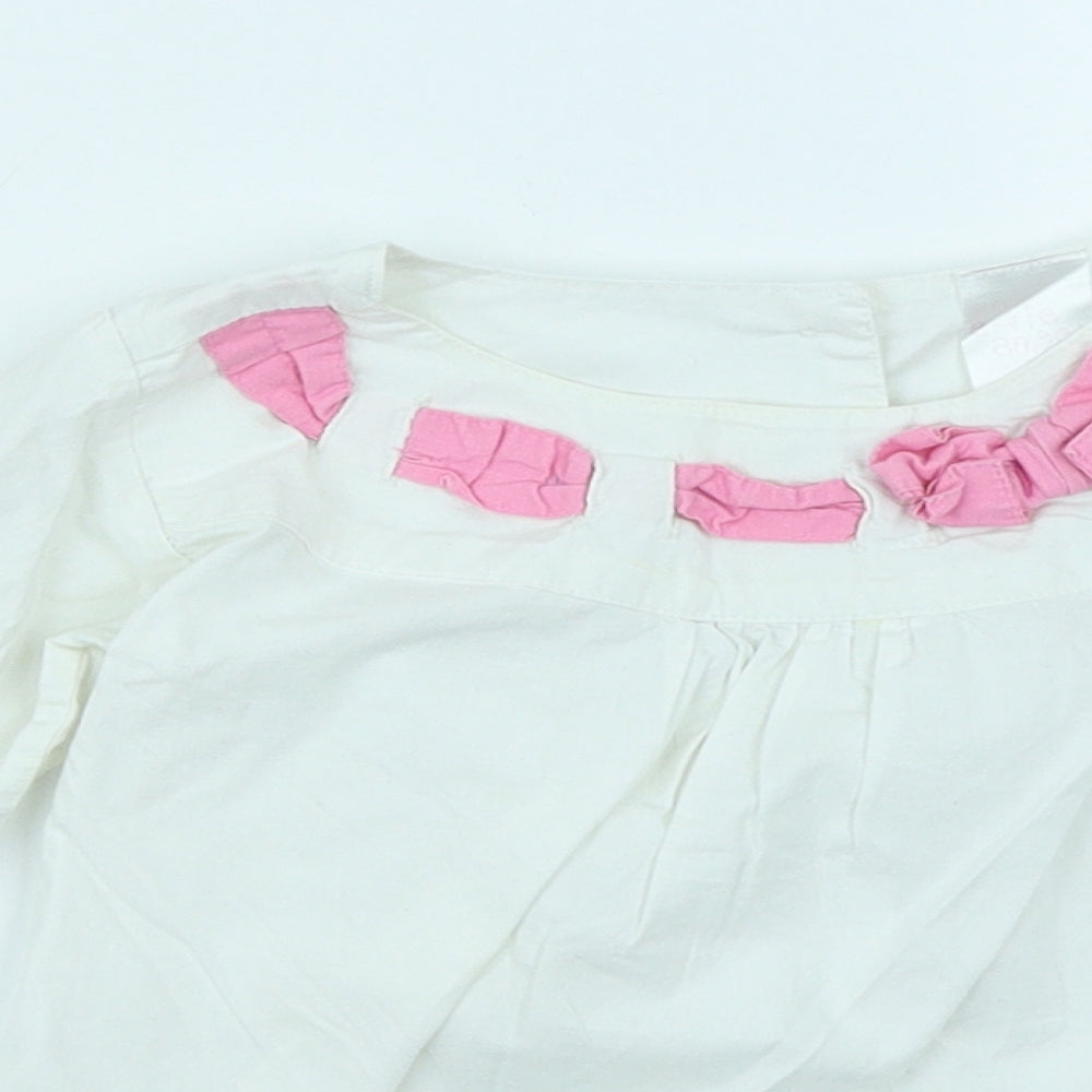 e-vie angel Girls White   Basic T-Shirt Size 2-3 Years