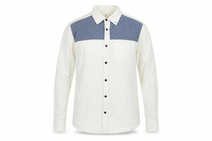 Mens UK Size S River Island White  Button-Up Long Sleeve Casual Shirt