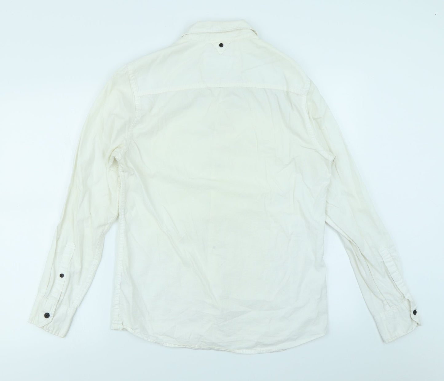 River Island Mens White Colourblock   Button-Up Size S