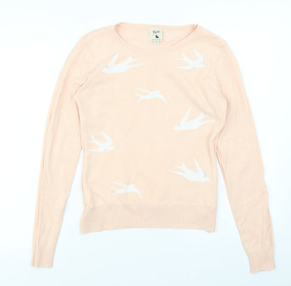 Yumi Womens Pink   Pullover Jumper Size S