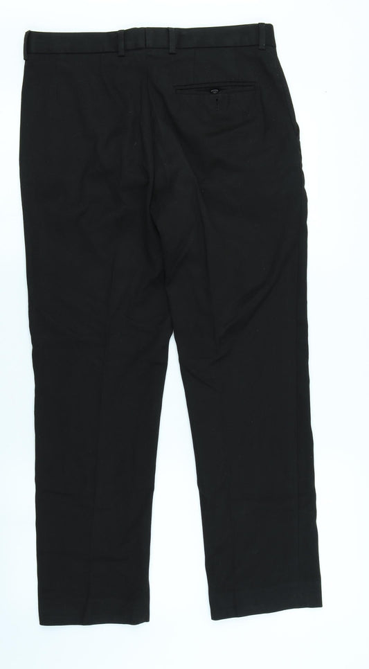 Matalan Mens Black   Trousers  Size 32 in L29 in