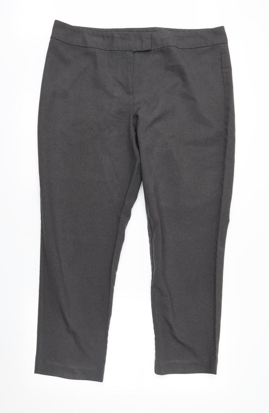 Select Womens Grey   Trousers  Size 18 L28 in