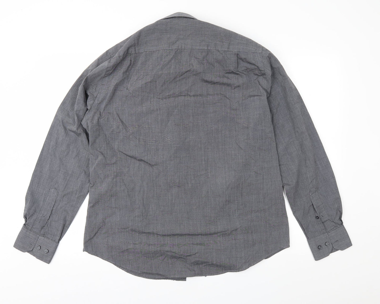 George Mens Grey    Button-Up Size 16