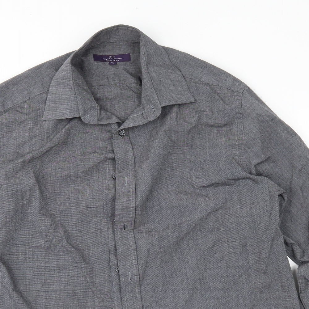 George Mens Grey    Button-Up Size 16