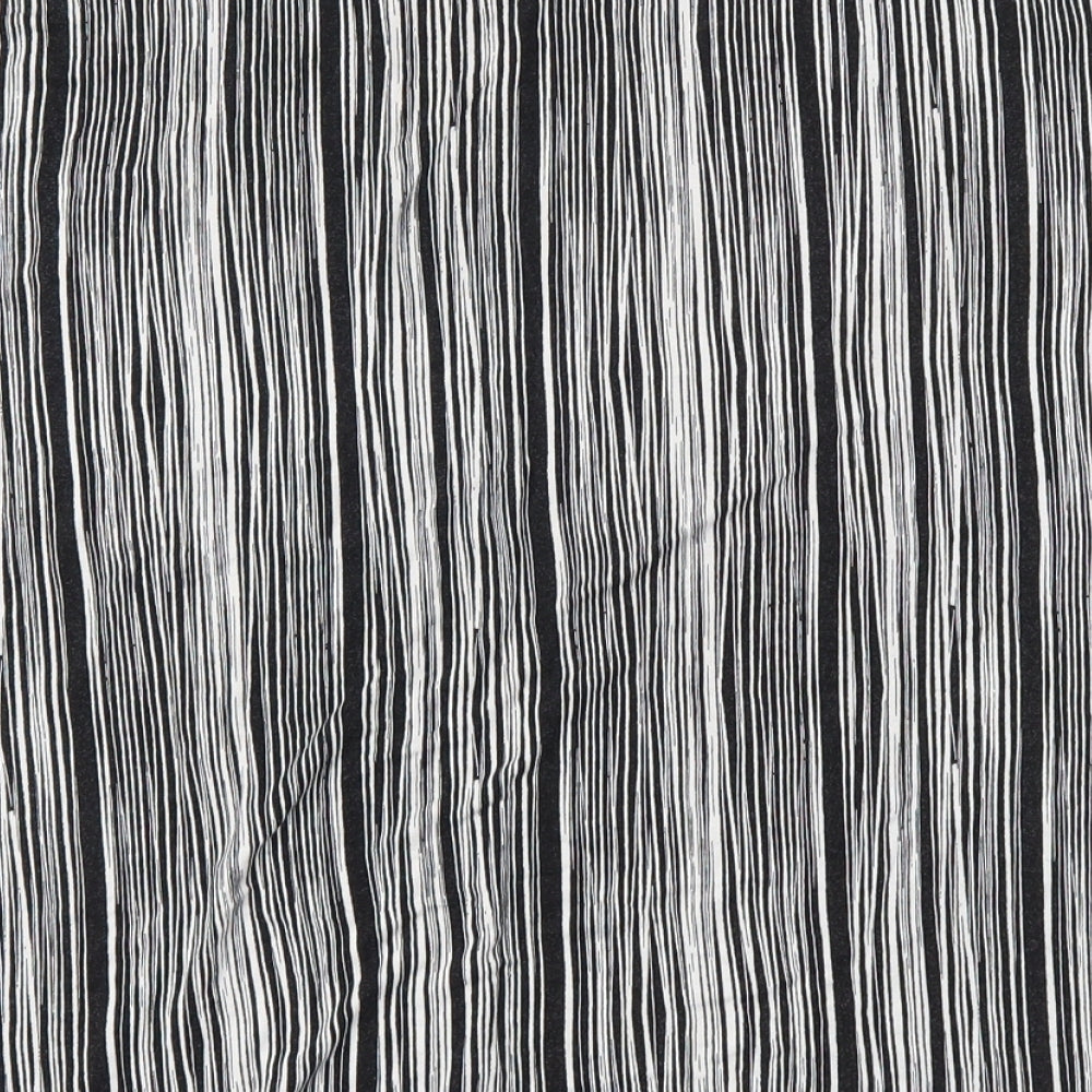 Papaya Womens Black Geometric Jersey Basic T-Shirt Size 16