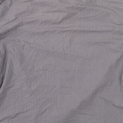 UrbanSpirit Mens Grey Striped   Button-Up Size L