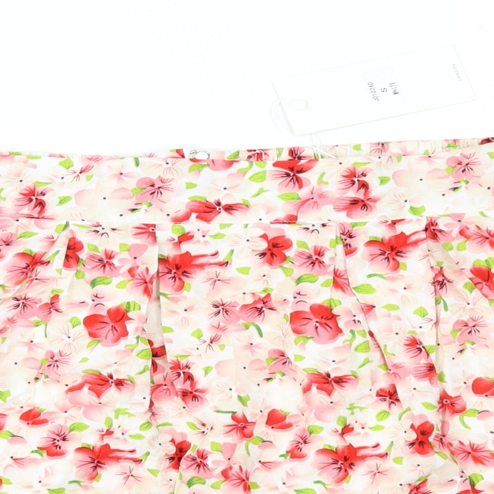 The Style Womens Pink Floral  Flare Skirt Size S