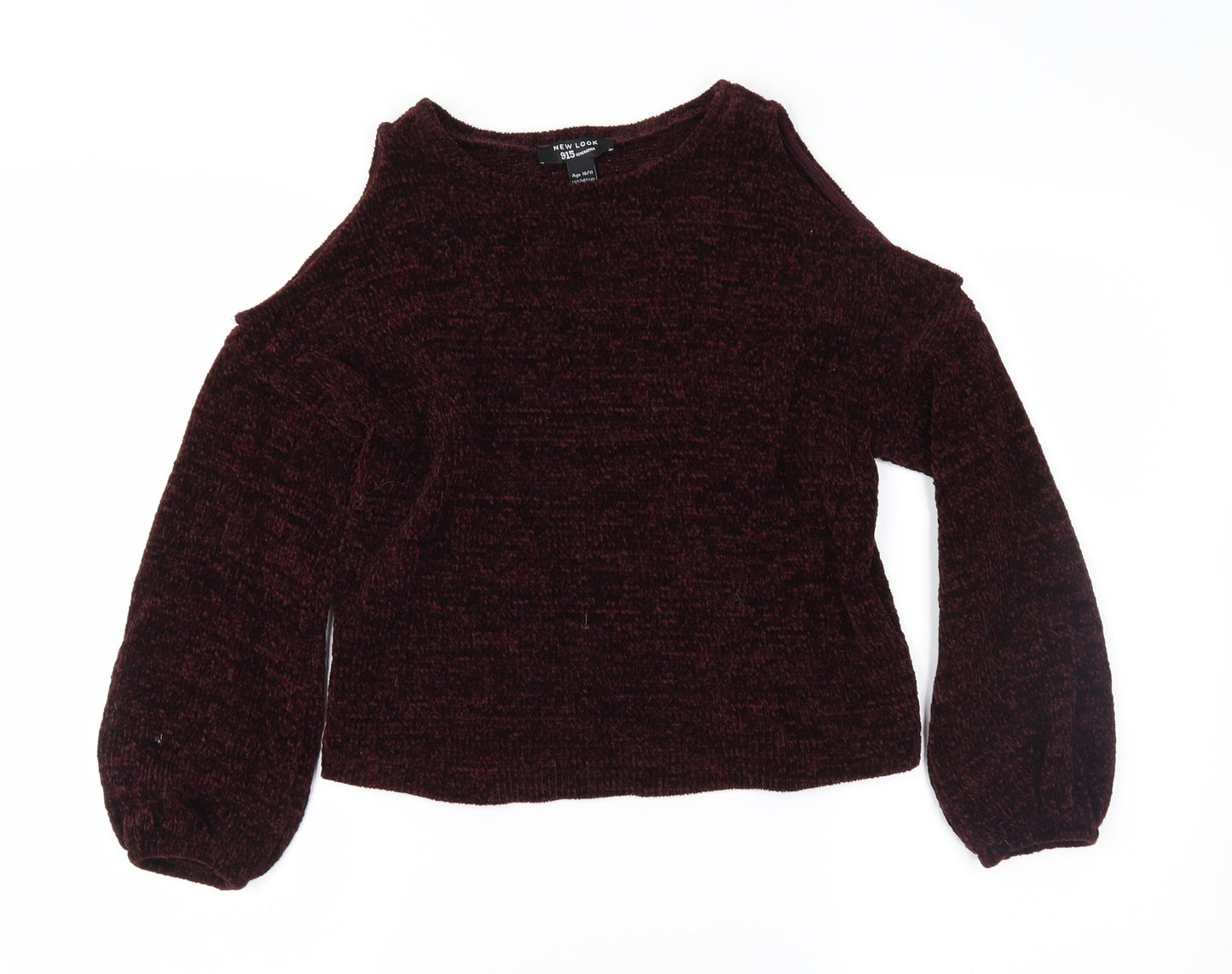 New Look Girls Purple  Knit Pullover Jumper Size 10-11 Years
