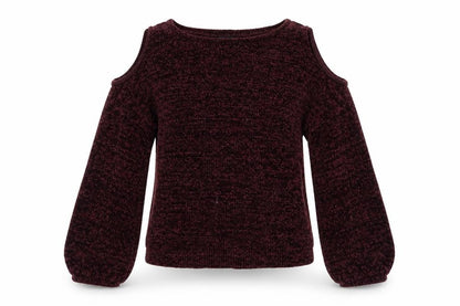 New Look Girls Purple  Knit Pullover Jumper Size 10-11 Years