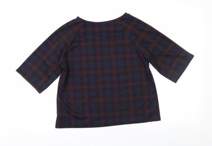 Womens UK Size 10 New Look Purple Basic Blouse