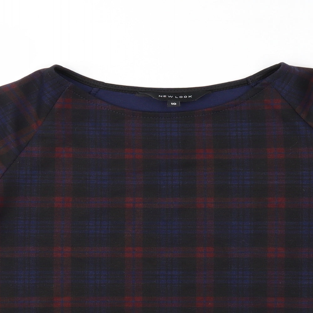Womens UK Size 10 New Look Purple Basic Blouse