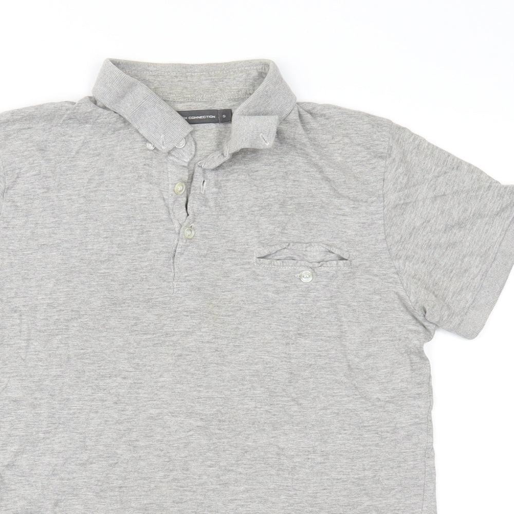 French Connection Mens Grey    Polo Size S
