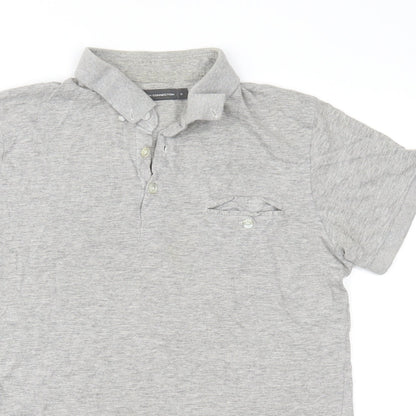 French Connection Mens Grey    Polo Size S