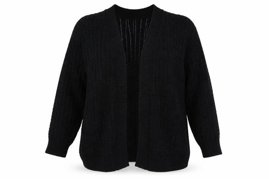 Glimpse Womens Black   Cardigan Jumper Size 2XL