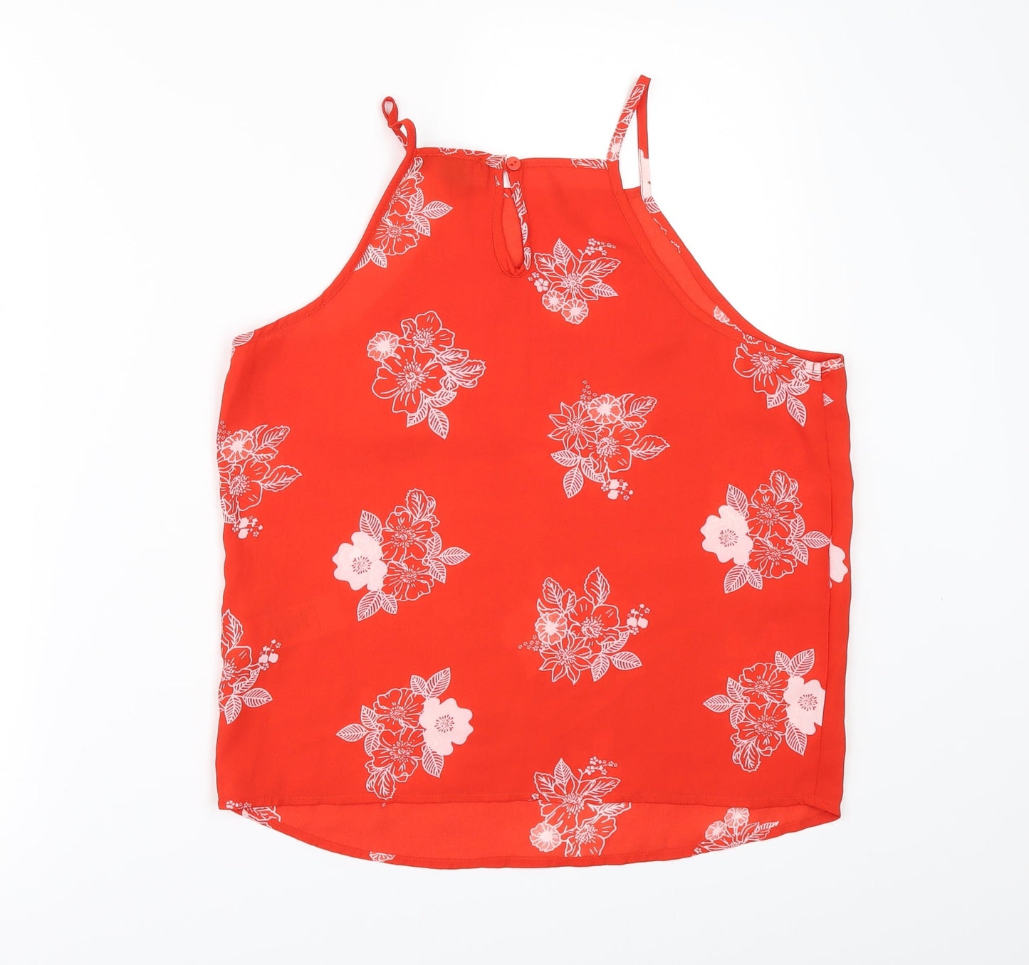 New Look Girls Orange Floral  Camisole Blouse Size 13 Years