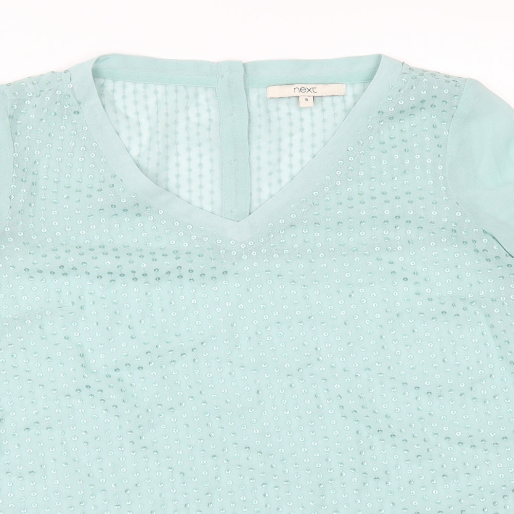 Womens UK Size 10 NEXT Green Tunic