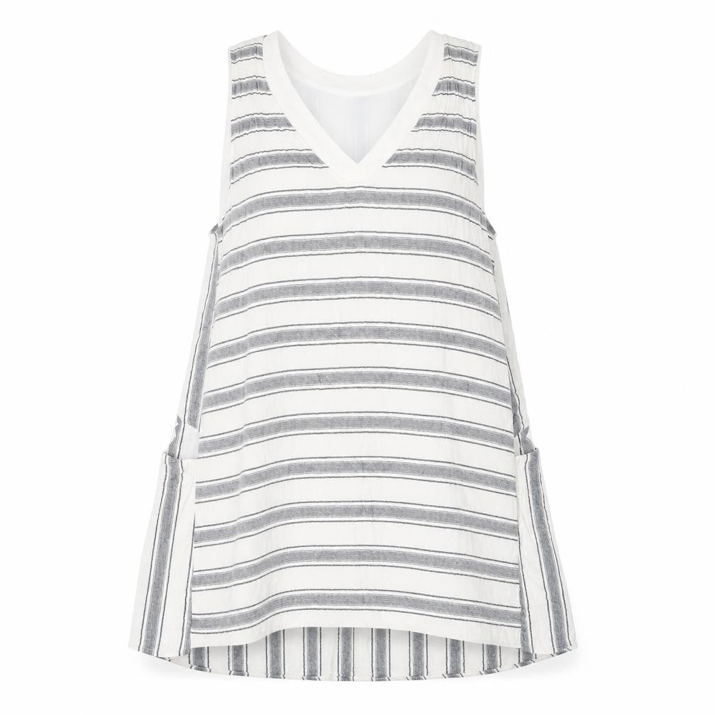 Zara Womens White Striped  A-Line  Size S