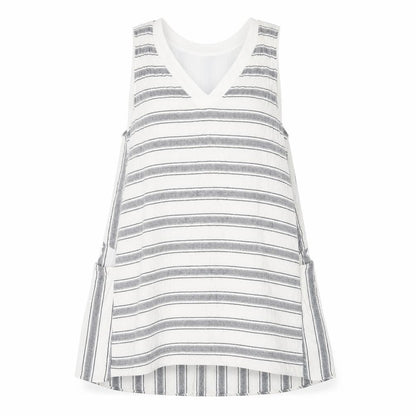 Zara Womens White Striped  A-Line  Size S