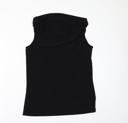 Womens UK Size M Klass Black Tunic Blouse