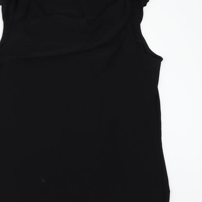 Womens UK Size M Klass Black Tunic Blouse
