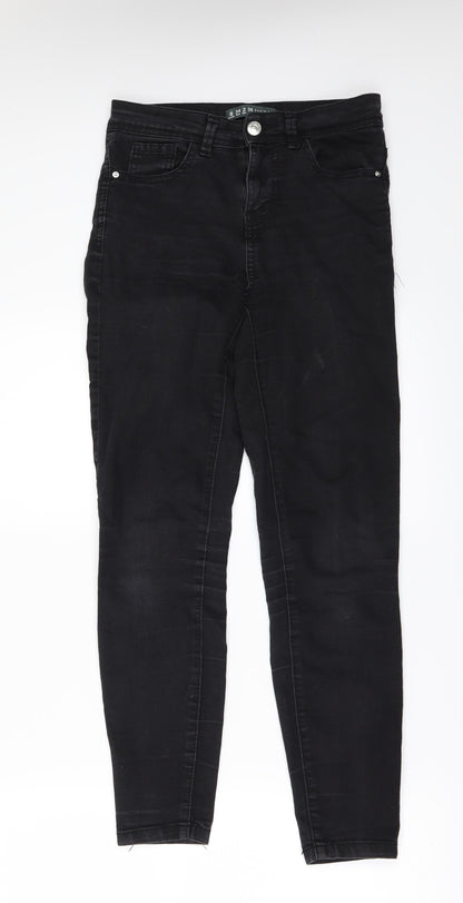 Denim & Co. Womens Black  Denim Skinny Jeans Size 6 L26 in
