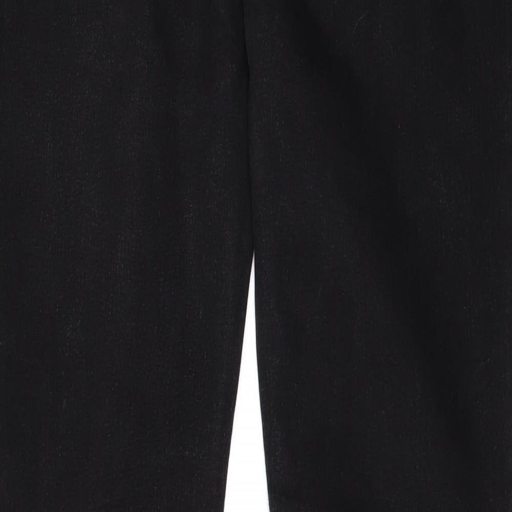 F&F Womens Black  Denim Tapered Jeans Size 12 L32 in